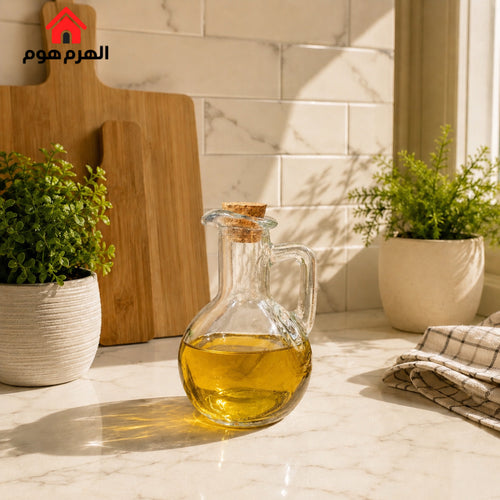 إبريق زيت زجاج صغير