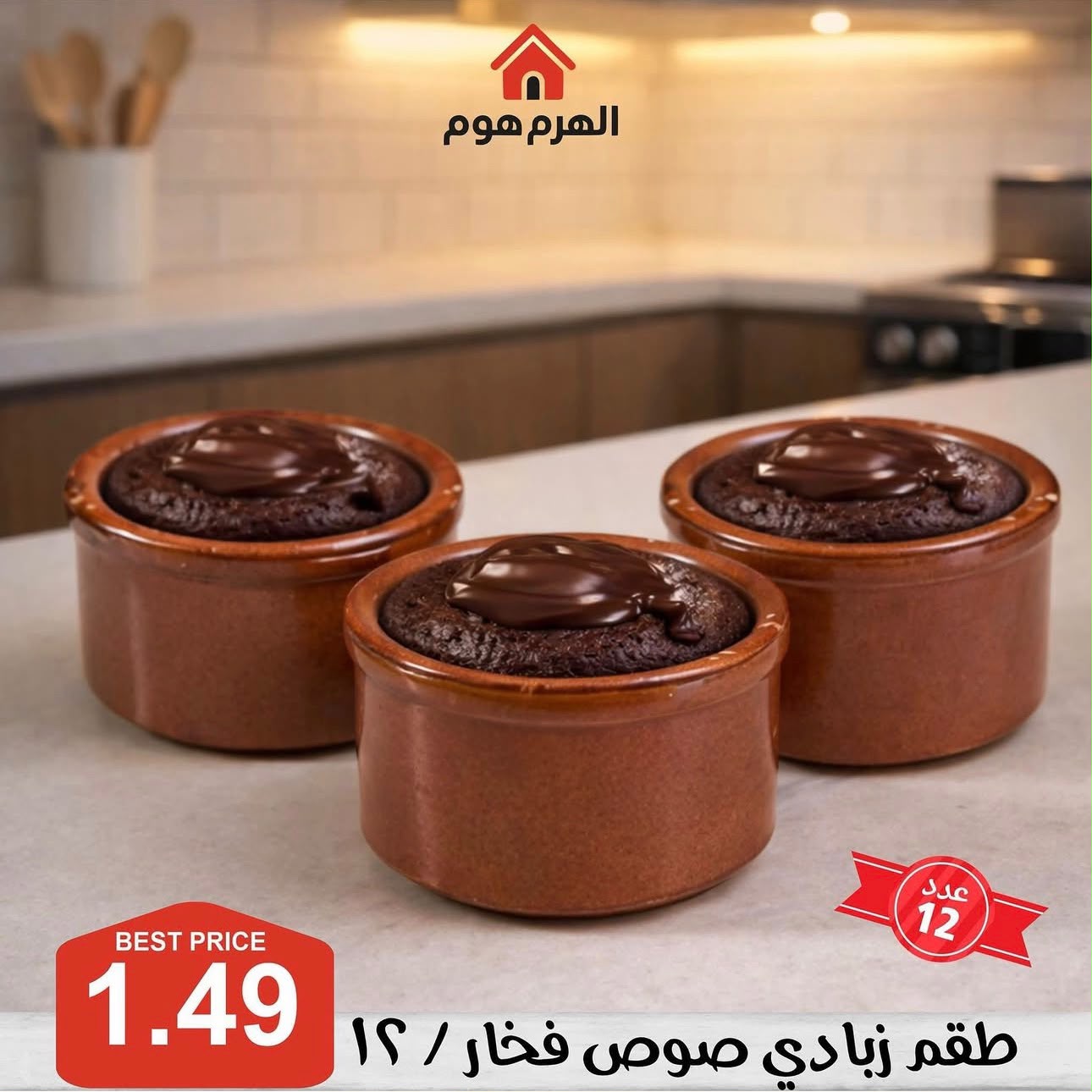 طقم زبادي صوص فخار / 12