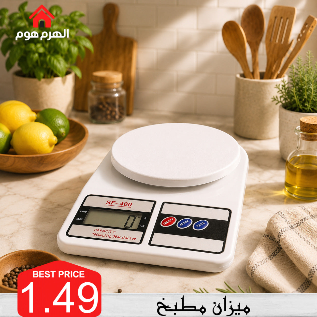 ميزان مطبخ ذكي