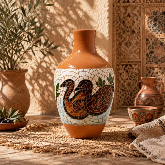 فازة فسيفساء فخارية فاخرة