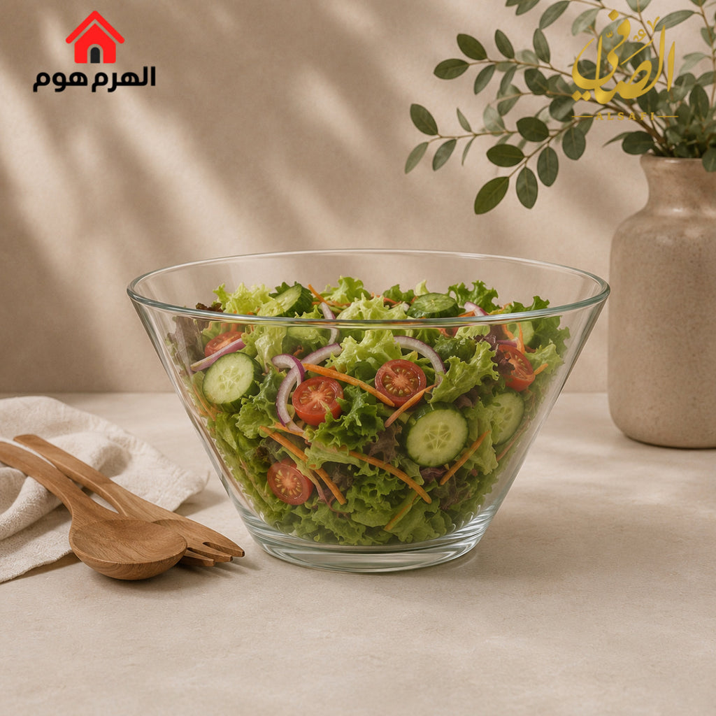 جاط سلطة زجاج كبير من براند الصافي